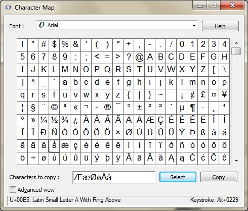 Typing Danish Characters On A Us Keyboard Wensveen S Blog